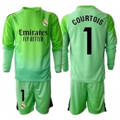 Real Madrid Thibaut Courtois #1 Keeper Uit tenue voor kinderen 2025-26 Lange Mouwen (+ broek)
