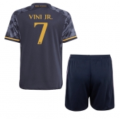 Real Madrid Vinicius Junior #7 Uit tenue voor kinderen 2023-24 Korte Mouwen (+ broek)