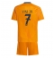 Real Madrid Vinicius Junior #7 Uit tenue voor kinderen 2024-25 Korte Mouwen (+ broek)