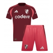 River Plate Uit tenue voor kinderen 2024-25 Korte Mouwen (+ broek)