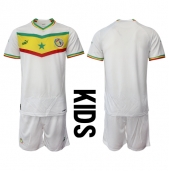 Senegal Thuis tenue voor kinderen WK 2022 Korte Mouwen (+ broek)