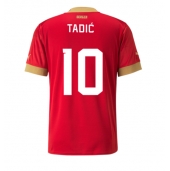 Servië Dusan Tadic #10 Thuis tenue WK 2022 Korte Mouwen