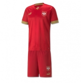 Servië Thuis tenue voor kinderen WK 2022 Korte Mouwen (+ broek)
