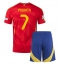 Spanje Alvaro Morata #7 Thuis tenue voor kinderen EK 2024 Korte Mouwen (+ broek)