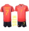 Spanje Alvaro Morata #7 Thuis tenue voor kinderen WK 2022 Korte Mouwen (+ broek)