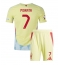 Spanje Alvaro Morata #7 Uit tenue voor kinderen EK 2024 Korte Mouwen (+ broek)