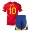Spanje Dani Olmo #10 Thuis tenue voor kinderen EK 2024 Korte Mouwen (+ broek)