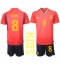 Spanje Koke #8 Thuis tenue voor kinderen WK 2022 Korte Mouwen (+ broek)