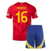 Spanje Rodri Hernandez #16 Thuis tenue voor kinderen EK 2024 Korte Mouwen (+ broek)