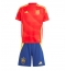Spanje Thuis tenue voor kinderen EK 2024 Korte Mouwen (+ broek)