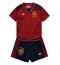 Spanje Thuis tenue voor kinderen WK 2022 Korte Mouwen (+ broek)