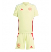 Spanje Uit tenue voor kinderen EK 2024 Korte Mouwen (+ broek)