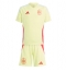 Spanje Uit tenue voor kinderen EK 2024 Korte Mouwen (+ broek)