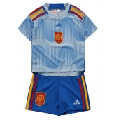 Spanje Uit tenue voor kinderen WK 2022 Korte Mouwen (+ broek)