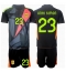 Spanje Unai Simon #23 Keeper Uit tenue voor kinderen EK 2024 Korte Mouwen (+ broek)