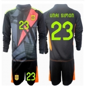 Spanje Unai Simon #23 Keeper Uit tenue voor kinderen EK 2024 Lange Mouwen (+ broek)