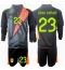 Spanje Unai Simon #23 Keeper Uit tenue voor kinderen EK 2024 Lange Mouwen (+ broek)
