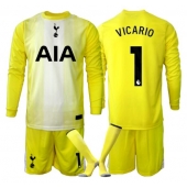 Tottenham Hotspur Guglielmo Vicario #1 Keeper Derde tenue voor kinderen 2025-26 Lange Mouwen (+ broek)