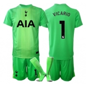 Tottenham Hotspur Guglielmo Vicario #1 Keeper Thuis tenue voor kinderen 2025-26 Korte Mouwen (+ broek)