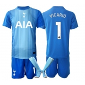 Tottenham Hotspur Guglielmo Vicario #1 Keeper Uit tenue voor kinderen 2025-26 Korte Mouwen (+ broek)