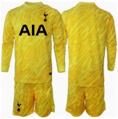 Tottenham Hotspur Keeper Thuis tenue voor kinderen 2024-25 Lange Mouwen (+ broek)