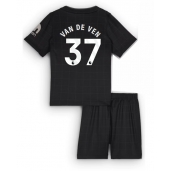 Tottenham Hotspur Micky van de Ven #37 Uit tenue voor kinderen 2025-26 Korte Mouwen (+ broek)