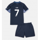 Tottenham Hotspur Son Heung-min #7 Uit tenue voor kinderen 2023-24 Korte Mouwen (+ broek)