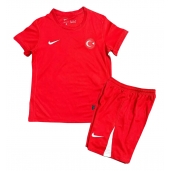 Turkey Uit tenue voor kinderen EK 2024 Korte Mouwen (+ broek)