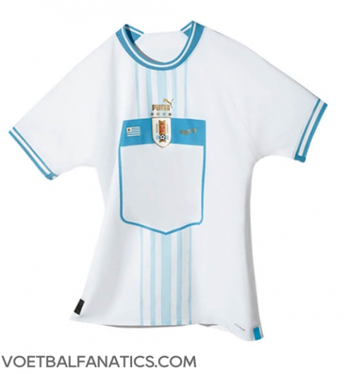 Uruguay Uit tenue WK 2022 Korte Mouwen