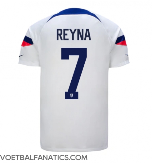 Verenigde Staten Giovanni Reyna #7 Thuis tenue WK 2022 Korte Mouwen