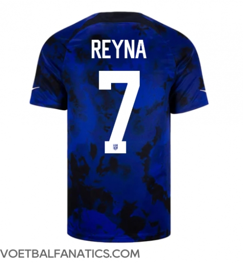 Verenigde Staten Giovanni Reyna #7 Uit tenue WK 2022 Korte Mouwen
