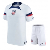 Verenigde Staten Thuis tenue voor kinderen WK 2022 Korte Mouwen (+ broek)