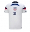 Verenigde Staten Timothy Weah #21 Thuis tenue WK 2022 Korte Mouwen
