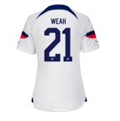 Verenigde Staten Timothy Weah #21 Thuis tenue voor Dames WK 2022 Korte Mouwen
