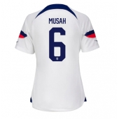 Verenigde Staten Yunus Musah #6 Thuis tenue voor Dames WK 2022 Korte Mouwen