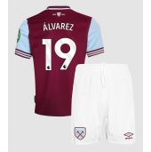 West Ham United Edson Alvarez #19 Thuis tenue voor kinderen 2024-25 Korte Mouwen (+ broek)