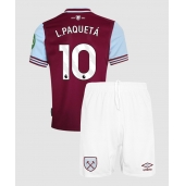 West Ham United Lucas Paqueta #10 Thuis tenue voor kinderen 2024-25 Korte Mouwen (+ broek)