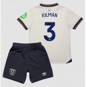West Ham United Max Kilman #3 Uit tenue voor kinderen 2025-26 Korte Mouwen (+ broek)