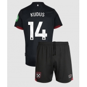 West Ham United Mohammed Kudus #14 Uit tenue voor kinderen 2024-25 Korte Mouwen (+ broek)
