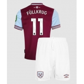 West Ham United Niclas Fullkrug #11 Thuis tenue voor kinderen 2024-25 Korte Mouwen (+ broek)