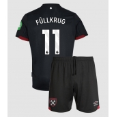 West Ham United Niclas Fullkrug #11 Uit tenue voor kinderen 2024-25 Korte Mouwen (+ broek)