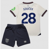 West Ham United Tomas Soucek #28 Uit tenue voor kinderen 2025-26 Korte Mouwen (+ broek)
