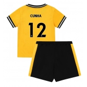 Wolves Matheus Cunha #12 Thuis tenue voor kinderen 2023-24 Korte Mouwen (+ broek)