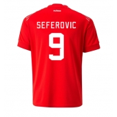 Zwitserland Haris Seferovic #9 Thuis tenue WK 2022 Korte Mouwen